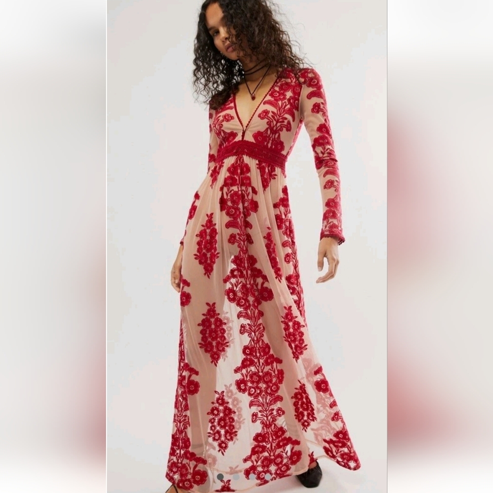 🍋For Love & Lemons Temecula Lace Maxi Dress - Picture 16 of 16